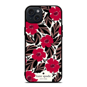 KATE SPADE FLOWER RED iPhone 15 Plus Case Cover
