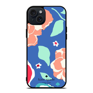 KATE SPADE NEW YORK BLUE FLORAL iPhone 15 Plus Case Cover