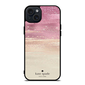 KATE SPADE NEW YORK ROSE GOLD GLITTER iPhone 15 Plus Case Cover