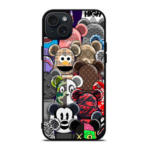 KAWS ALL CHARACTER ICON iPhone 15 Plus Case Cover