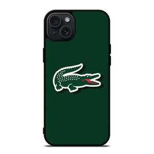 LACOSTE CROCODILE GREEN iPhone 15 Plus Case Cover LACOSTE CROCODILE GREEN iPhone 15 Plus Case Cover