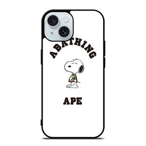 A BATHING APE BAPE SNOOPY iPhone 15 Case Cover A BATHING APE BAPE SNOOPY iPhone 15 Case Cover