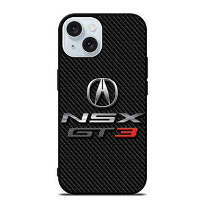 ACURA NSX GT3 LOGO CARBON iPhone 15 Case Cover ACURA NSX GT3 LOGO CARBON iPhone 15 Case Cover