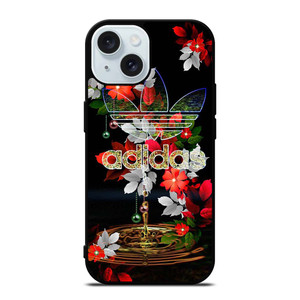 ADIDAS FLOWER PATTERN iPhone 15 Case Cover