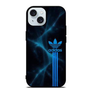 ADIDAS LOGO ABSTRACT BLUE LIGHT iPhone 15 Case Cover ADIDAS LOGO ABSTRACT BLUE LIGHT iPhone 15 Case Cover