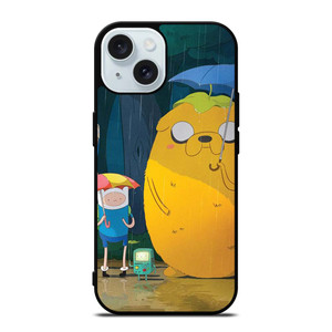 ADVENTURE TIME MY NEIGHBOUR TOTORO iPhone 15 Case Cover ADVENTURE TIME MY NEIGHBOUR TOTORO iPhone 15 Case Cover