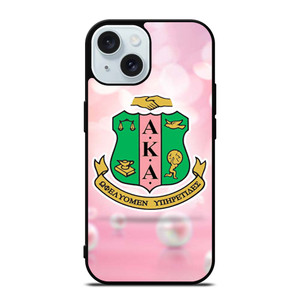 AKA PINK AND GREEN LOGO 2 iPhone 15 Case Cover AKA PINK AND GREEN LOGO 2 iPhone 15 Case Cover