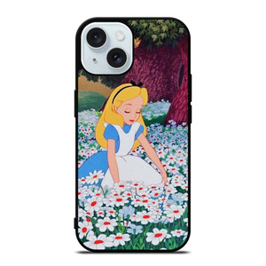 ALICE IN WONDERLAND FLOWER iPhone 15 Case Cover