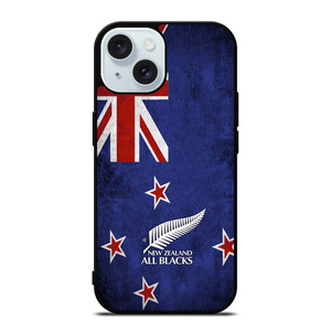 ALL BLACKS NEW ZEALAND FLAG iPhone 15 Case Cover ALL BLACKS NEW ZEALAND FLAG iPhone 15 Case Cover