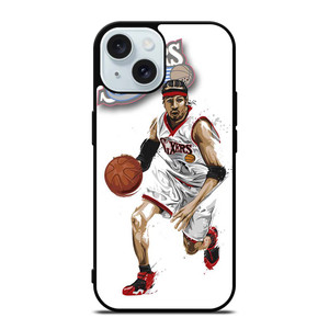 ALLEN IVERSON SIXERS NBA BASKETBALL iPhone 15 Case Cover