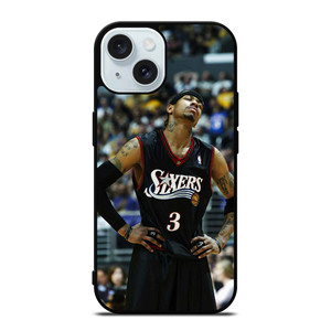 ALLEN IVERSON SIXERS NBA iPhone 15 Case Cover ALLEN IVERSON SIXERS NBA iPhone 15 Case Cover