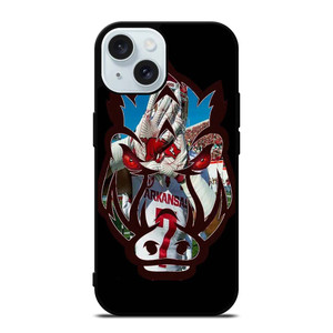 ARKANSAS RAZORBACKS PICT iPhone 15 Case Cover ARKANSAS RAZORBACKS PICT iPhone 15 Case Cover