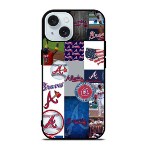 ATLANTA BRAVES COLLAGE WALL iPhone 15 Case Cover
