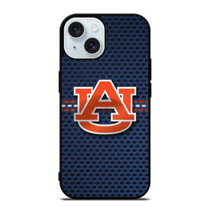 AUBURN TIGERS METAL LOGO iPhone 15 Case Cover AUBURN TIGERS METAL LOGO iPhone 15 Case Cover