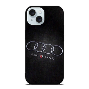 AUDI S LINE CAR EMBLEM iPhone 15 Case Cover AUDI S LINE CAR EMBLEM iPhone 15 Case Cover