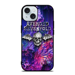 AVENGED SEVENFOLD ART LOGO iPhone 15 Case Cover AVENGED SEVENFOLD ART LOGO iPhone 15 Case Cover
