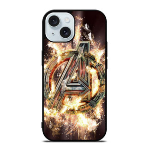 AVENGERS FIRE LOGO iPhone 15 Case Cover AVENGERS FIRE LOGO iPhone 15 Case Cover
