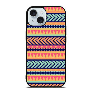 AZTEC TRIBAL PATTERN iPhone 15 Case Cover AZTEC TRIBAL PATTERN iPhone 15 Case Cover