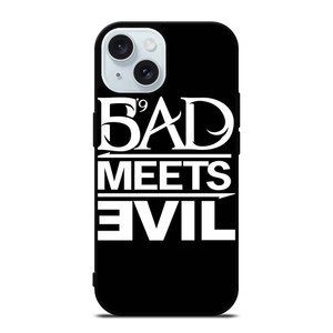BAD MEETS EVIL RAPPER DUO LOGO iPhone 15 Case Cover BAD MEETS EVIL RAPPER DUO LOGO iPhone 15 Case Cover
