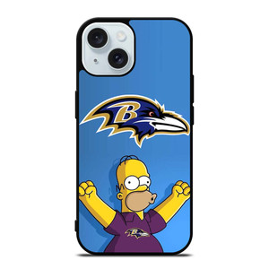 BALTIMORE RAVENS THE SIMPSON iPhone 15 Case Cover