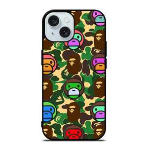 BAPE BABY MILO CAMO iPhone 15 Case Cover BAPE BABY MILO CAMO iPhone 15 Case Cover