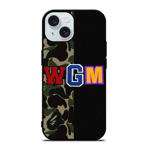 BAPE WGM CAMO iPhone 15 Case Cover BAPE WGM CAMO iPhone 15 Case Cover