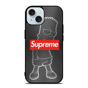 BART SIMPSON STRIPE SUPREME iPhone 15 Case Cover BART SIMPSON STRIPE SUPREME iPhone 15 Case Cover