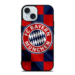 BAYERN MUNCHEN FC FLAG LOGO iPhone 15 Case Cover BAYERN MUNCHEN FC FLAG LOGO iPhone 15 Case Cover