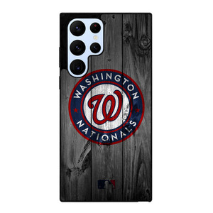 WASHINGTON NATIONALS BASEBALL MLB WOOD LOGO Samsung Galaxy S22 Ultra Case Cover