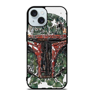BOBA FETT STAR WARS MOZAIC iPhone 15 Case Cover BOBA FETT STAR WARS MOZAIC iPhone 15 Case Cover