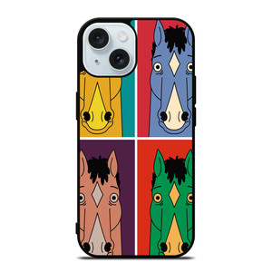 BOJACK HORSEMAN COLORFULL COLLAGE iPhone 15 Case Cover BOJACK HORSEMAN COLORFULL COLLAGE iPhone 15 Case Cover