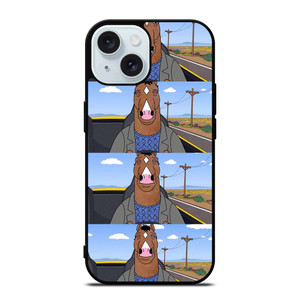 BOJACK HORSEMAN FACE COLLAGE iPhone 15 Case Cover BOJACK HORSEMAN FACE COLLAGE iPhone 15 Case Cover