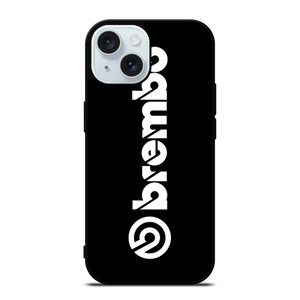 BREMBO DISC BRAKE BLACK LOGO iPhone 15 Case Cover BREMBO DISC BRAKE BLACK LOGO iPhone 15 Case Cover