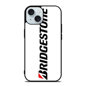 BRIDGESTONE TIRE LOGO WHITE iPhone 15 Case Cover