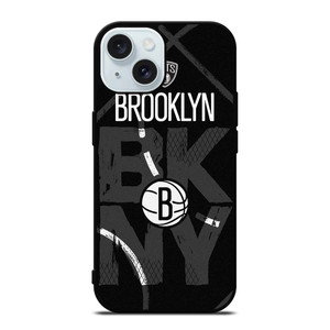 BROOKLYN NETS BASEBALL LOGO NBA iPhone 15 Case Cover