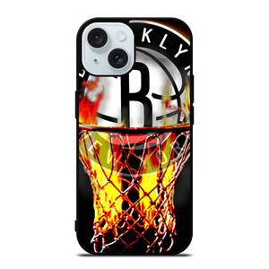 BROOKLYN NETS BASKETBALL RING iPhone 15 Case Cover