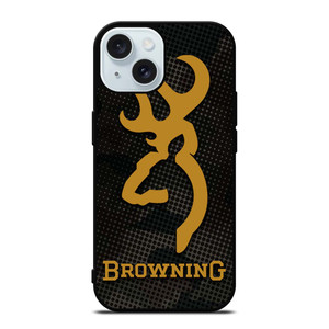 BROWNING ARMS CAMO CARBON iPhone 15 Case Cover BROWNING ARMS CAMO CARBON iPhone 15 Case Cover