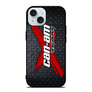 CAN AM X TEAM METAL LOGO iPhone 15 Case Cover CAN AM X TEAM METAL LOGO iPhone 15 Case Cover