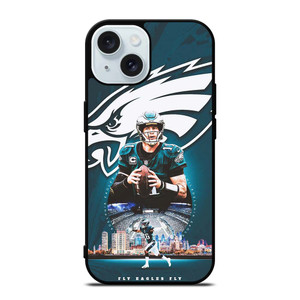 CARSON WENTZ PHILADELPHIA EAGLES NFL iPhone 15 Case Cover CARSON WENTZ PHILADELPHIA EAGLES NFL iPhone 15 Case Cover