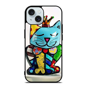 CAT ROMERO BRITTO iPhone 15 Case Cover CAT ROMERO BRITTO iPhone 15 Case Cover