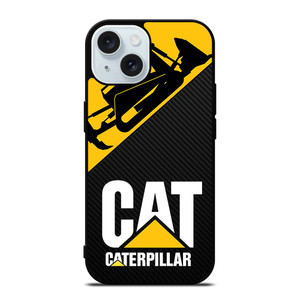 CATERPILLAR CAT BULLDOZER CARBON iPhone 15 Case Cover CATERPILLAR CAT BULLDOZER CARBON iPhone 15 Case Cover