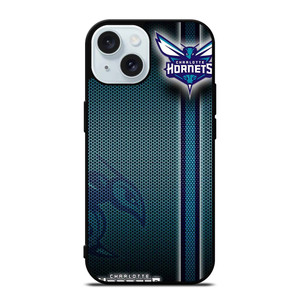 CHARLOTTE HORNETS METAL LOGO iPhone 15 Case Cover