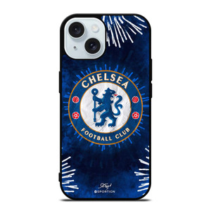 CHELSEA FC ART LOGO iPhone 15 Case Cover CHELSEA FC ART LOGO iPhone 15 Case Cover