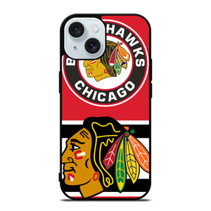 CHICAGO BLACKHAWKS NHL LOGO iPhone 15 Case Cover
