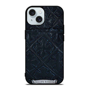 CHROME HEARTS LEATHER iPhone 15 Case Cover