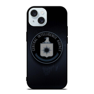 CIA CENTRAL INTELLIGENCE AGENCY METAL LOGO iPhone 15 Case Cover CIA CENTRAL INTELLIGENCE AGENCY METAL LOGO iPhone 15 Case Cover