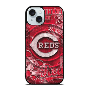 CINCINNATI REDS BASEBALL LOGO iPhone 15 Case Cover
