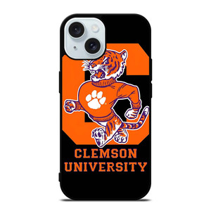 CLEMSON TIGERS UNIVERSITY ICON iPhone 15 Case Cover