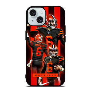 CLEVELAND BROWNS BAKER MAYFIELD 6 iPhone 15 Case Cover CLEVELAND BROWNS BAKER MAYFIELD 6 iPhone 15 Case Cover