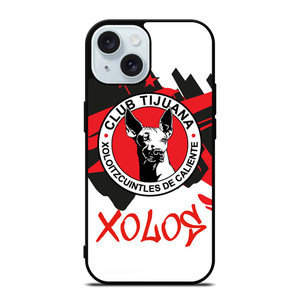 CLUB TIJUANA XOLOITZCUINTLES SYMBOL iPhone 15 Case Cover CLUB TIJUANA XOLOITZCUINTLES SYMBOL iPhone 15 Case Cover